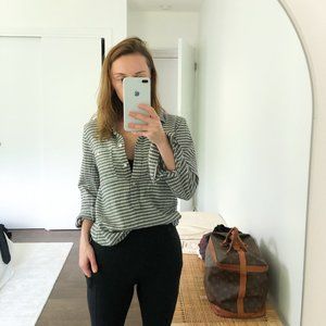 XS Madewell Sunday Striped Button Down Shirt